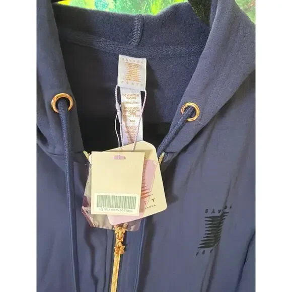 0153 Savage X Fenty Forever Savage Hooded Onesie Navy Blue L NWT - Picture 6 of 10